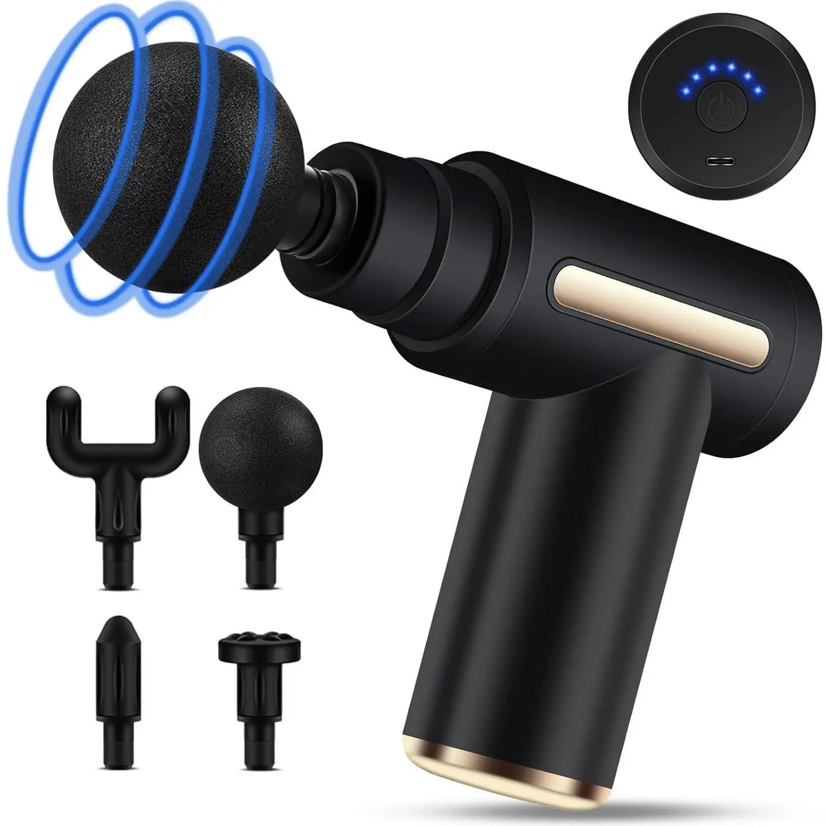 Professional Muscle Massage Gun, Deep Tissue Muscle Massagers, Multifunctional Back and Full Body Massager, Portable Electric Massage Device, USB Rechargeable, Ideal Gift for Men and Women, Suitable for Christmas and New Year Gifting